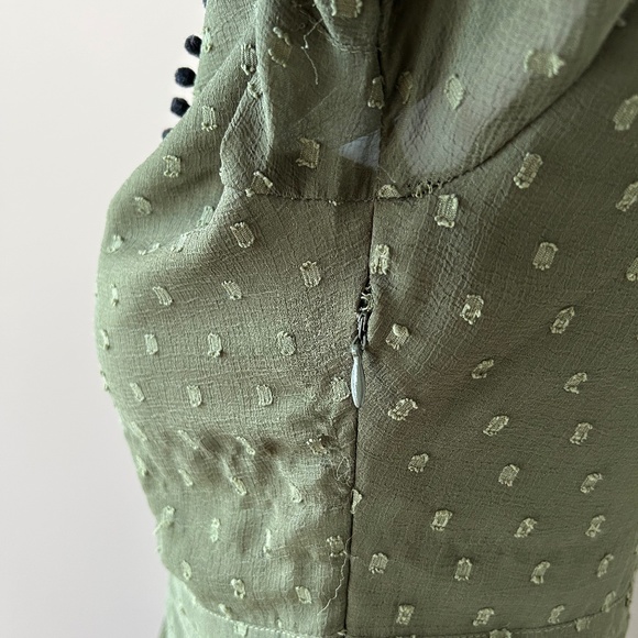 Zara ⎮ Pom Pom V-neck dress - Picture 7 of 10